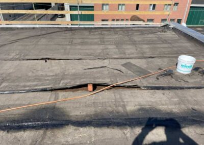 Coperatura inizio lavori di impermeabilizzazione