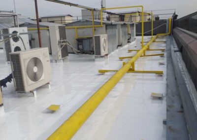 Copertura industriale impermeabilizzata in resina
