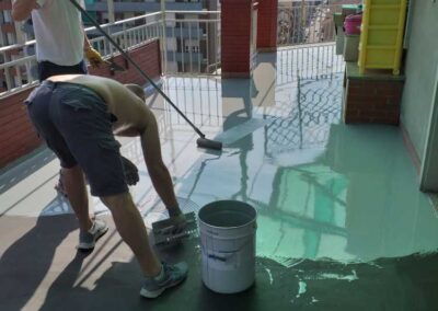 Lavori di impermeabilizzazione in resina balcone