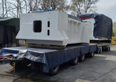 Macchinario industriale dopo la verniciatura