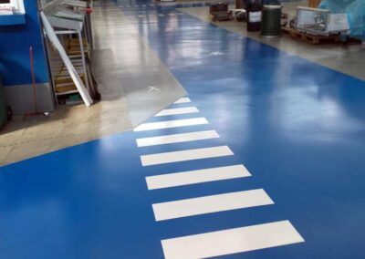 Passaggi pedonali in resina industriale