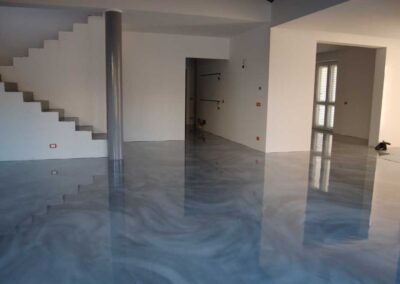 Pavimentazione civile interna con decorazione