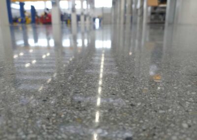 Pavimentazione industriale lucidata