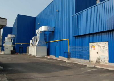 Verniciatura esterna capannone industriale