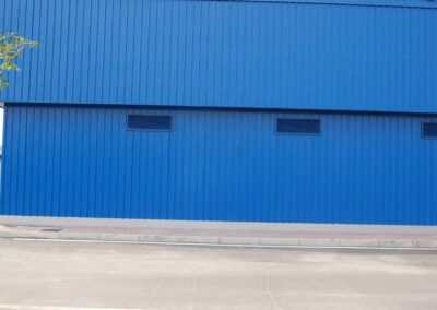 Verniciatura esterna lamiere capannone industriale